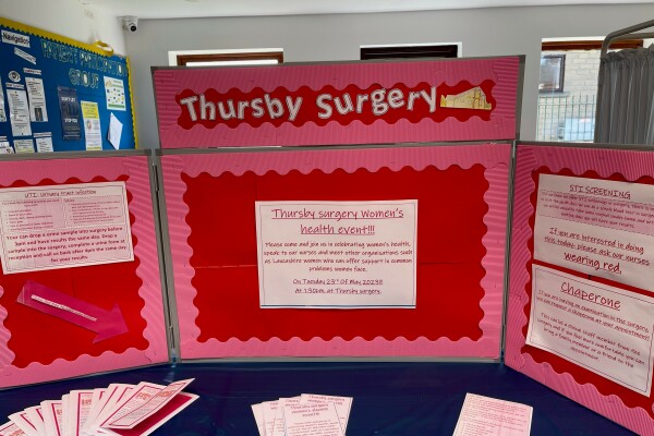 Thursby Surgery Women's Health Event 23rd May 2023 at 1:30pm